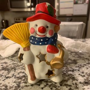 Snowman Tealight Holder NWOT